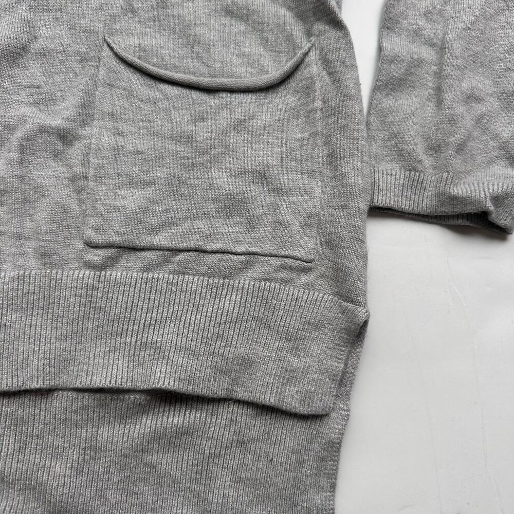 Zara Grey Knit Sweater with Pocket Detail - Size 9/10 - Picture 3 of 5